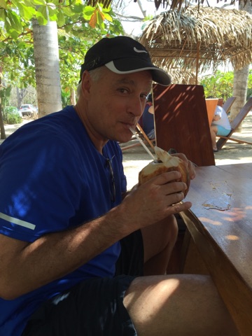 Ernie-Jergins-drinking-out-of-coconut 