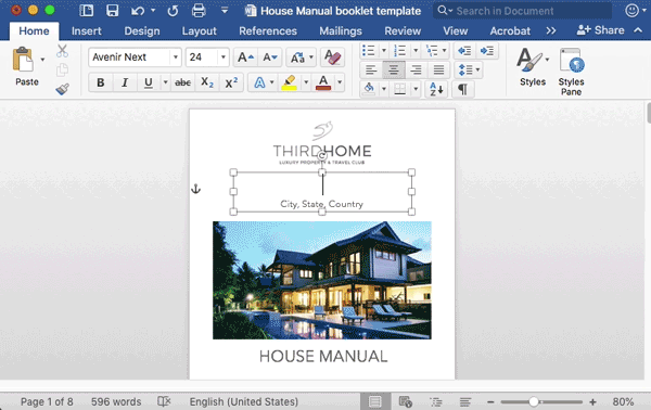 title page home guide tutorial