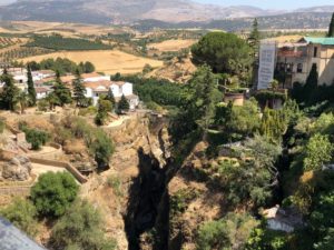 Cliff view of Ronda, Spain 