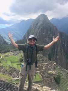 Charles Stoopack in front of Machu Picchu 