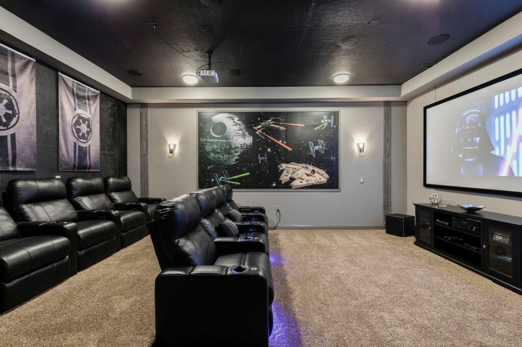 house swap vacation home theater