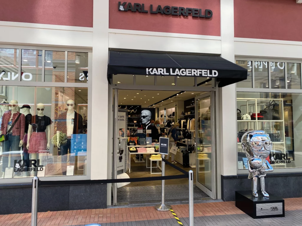 Karl Lagerfeld fashion designer storefront